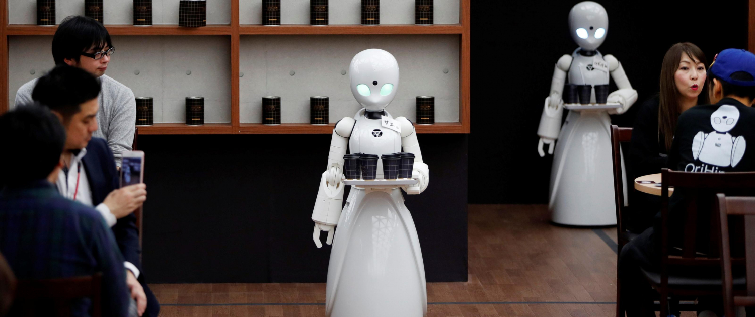 Rich results on Google when searching for "Robot waiters".