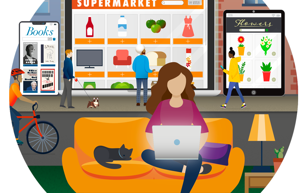 Rich results on Google when searching for "How we shop is changing".